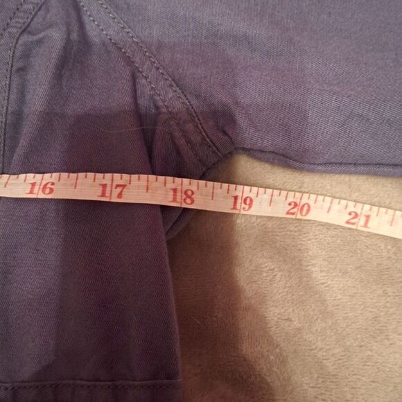 Toad and Co Purple Jacket Size Small Linen and Cotton Pockets Button Closure - Picture 9 of 15
